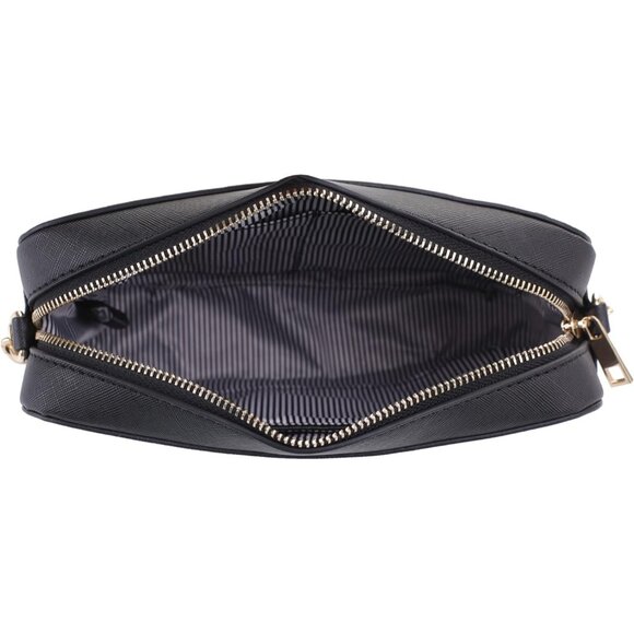 Women’s Vegan Leather Crossbody Bag Small Purse with Chain Handle Stylish - Picture 5 of 6